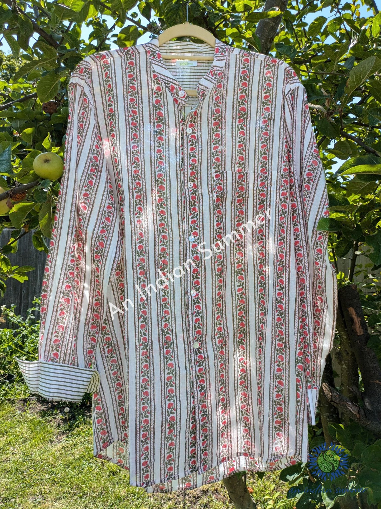 Slim Fit Boyfriend Shirt - Trailing Roses