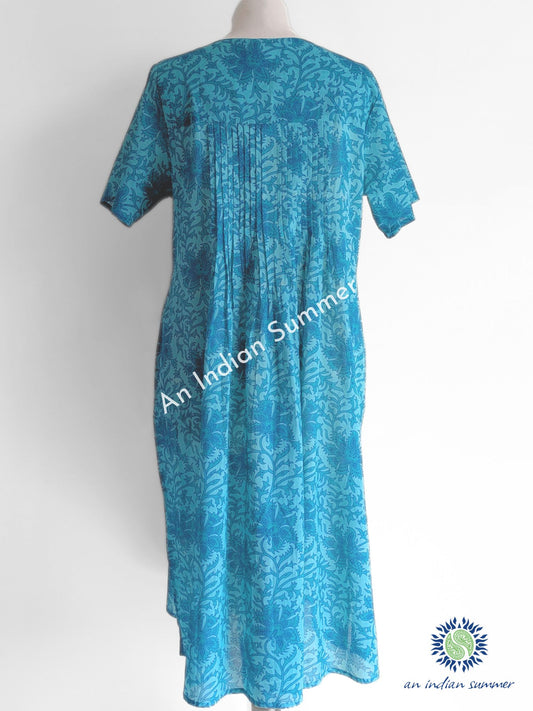 Chloe Summer Dress - Floral Teal