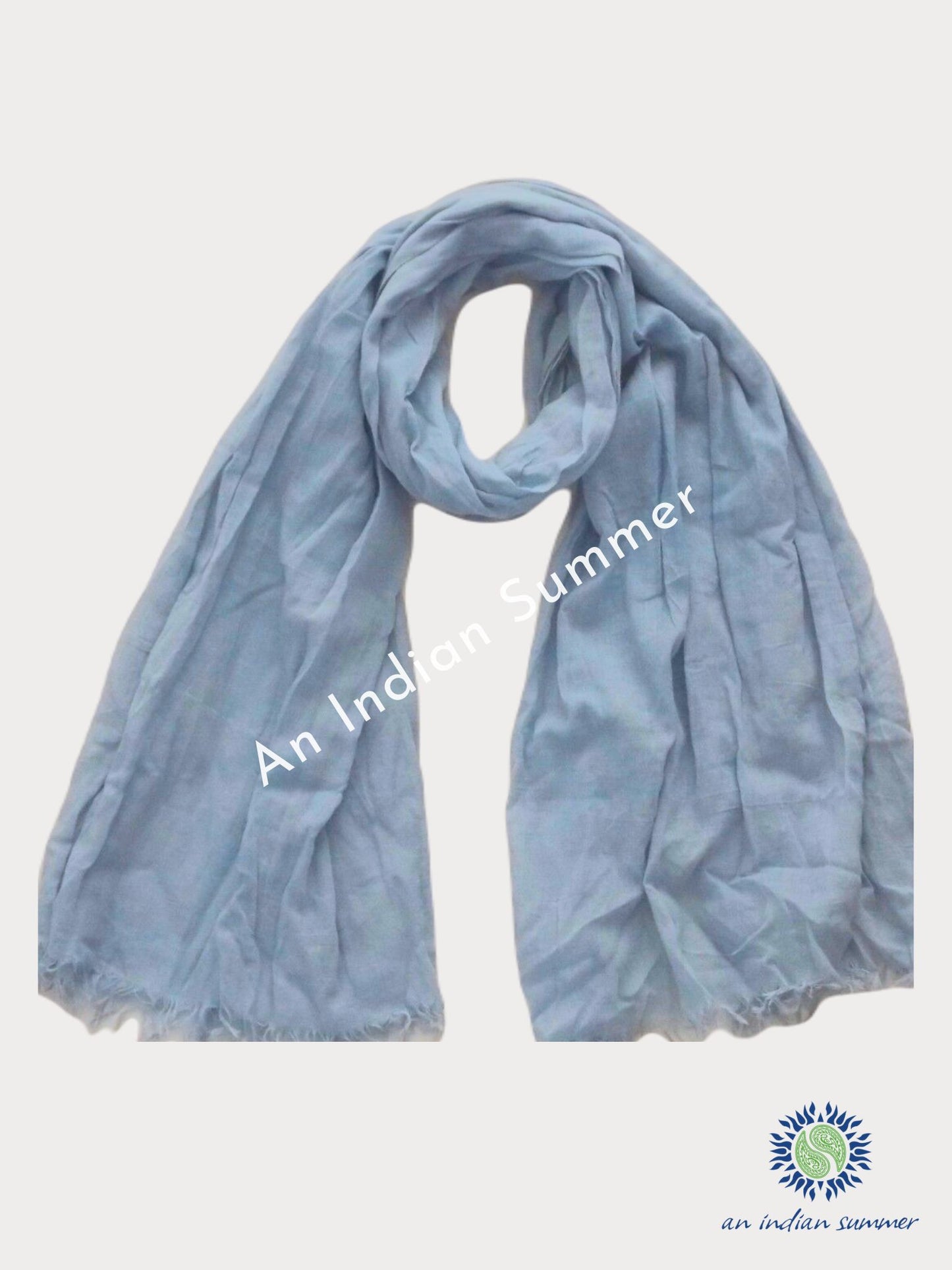 Cotton Scarves Plain Neutrals - Pale - Available in 3 Colourways