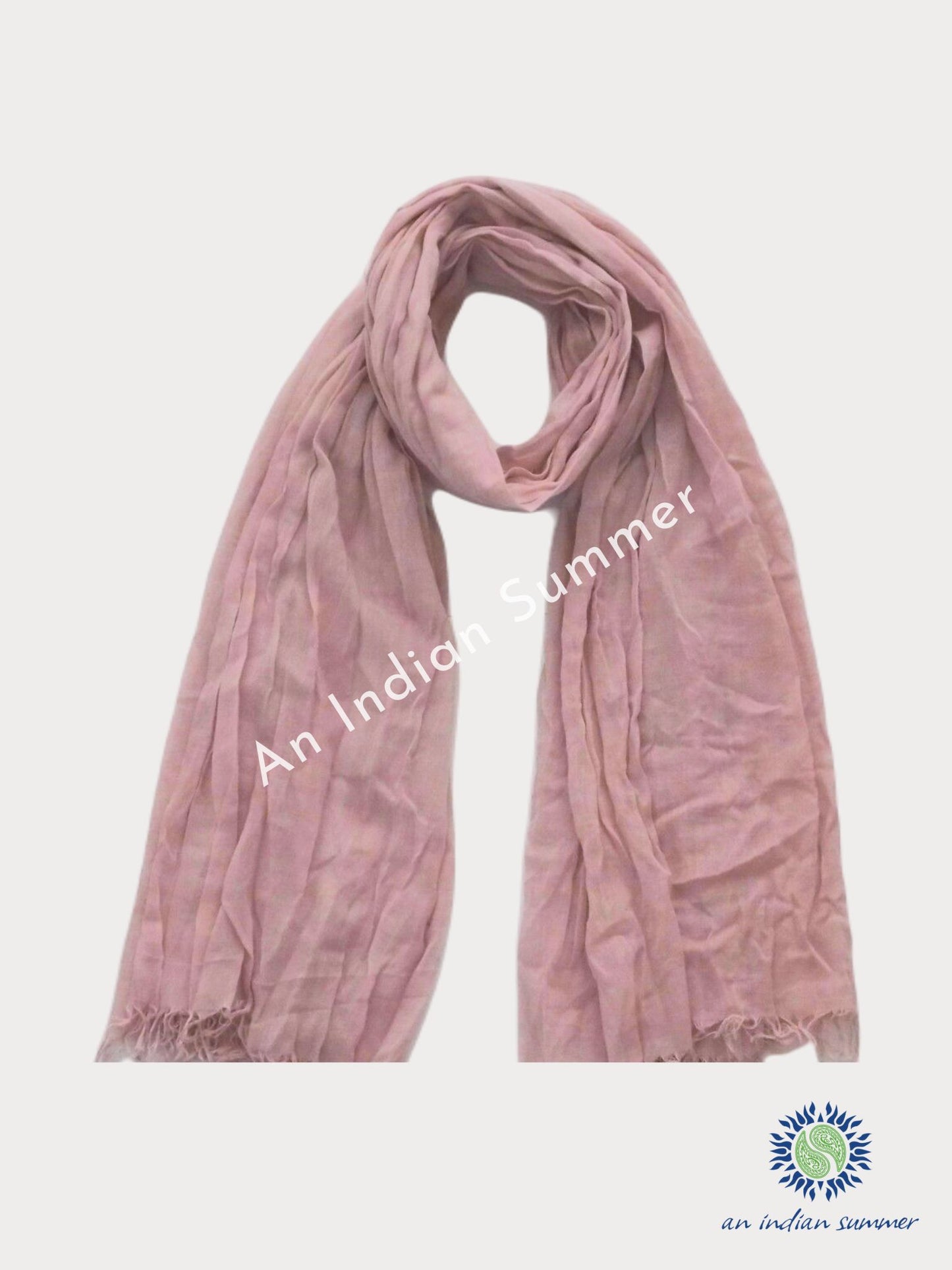 Cotton Scarves Plain Neutrals - Pale - Available in 3 Colourways