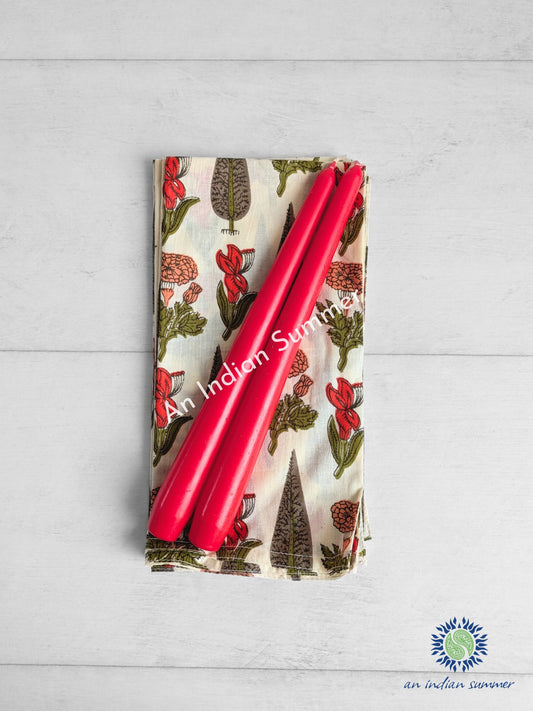 Napkins & Candles Gift Set - Botanical