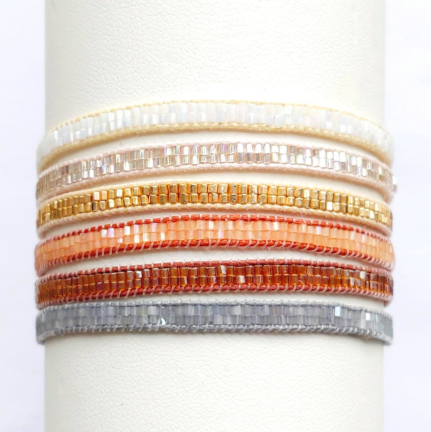 Boho Stacking Bracelets - Neutrals - An Indian Summer