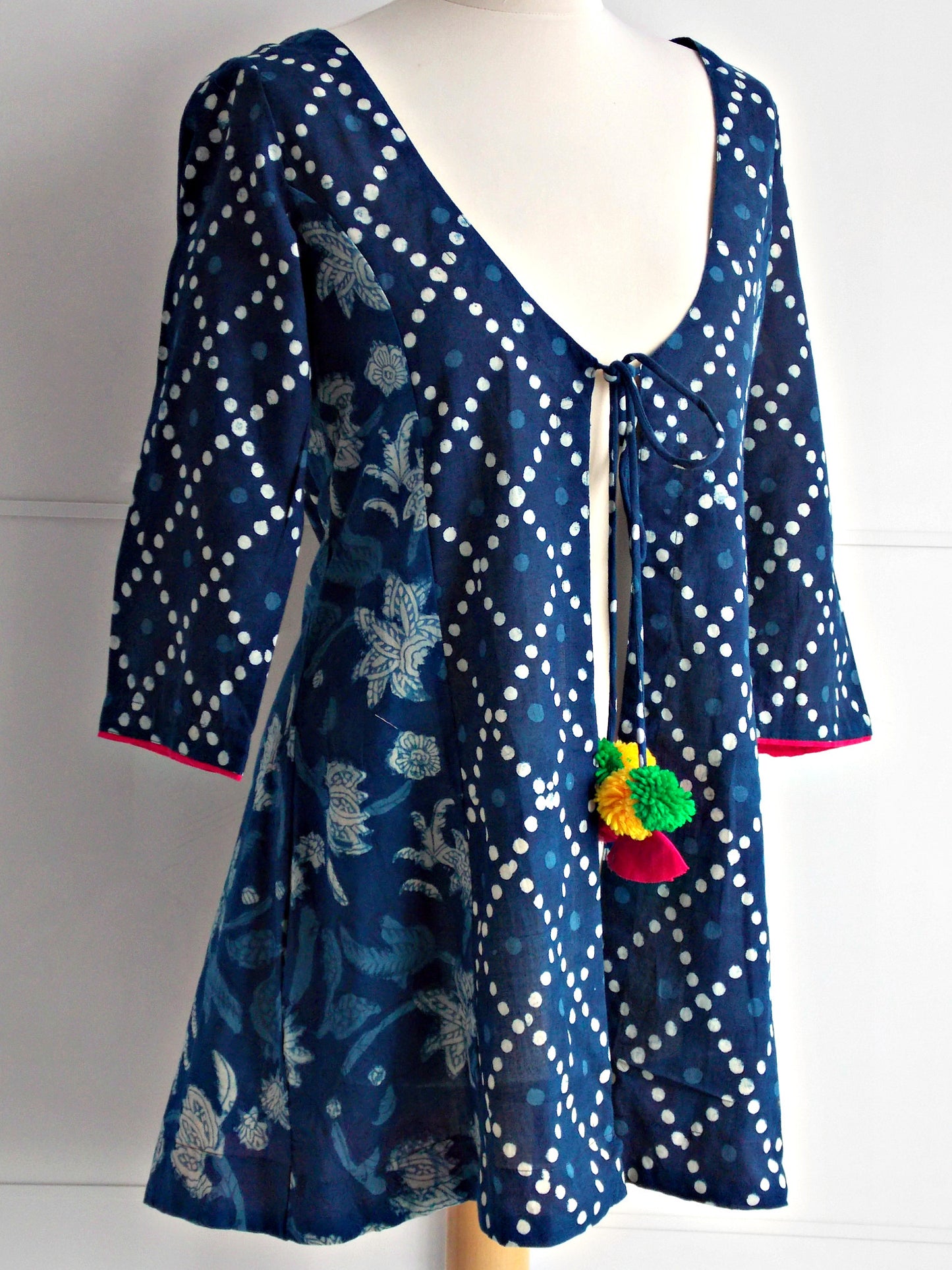 Indigo Dyed Folk Jacket - An Indian Summer