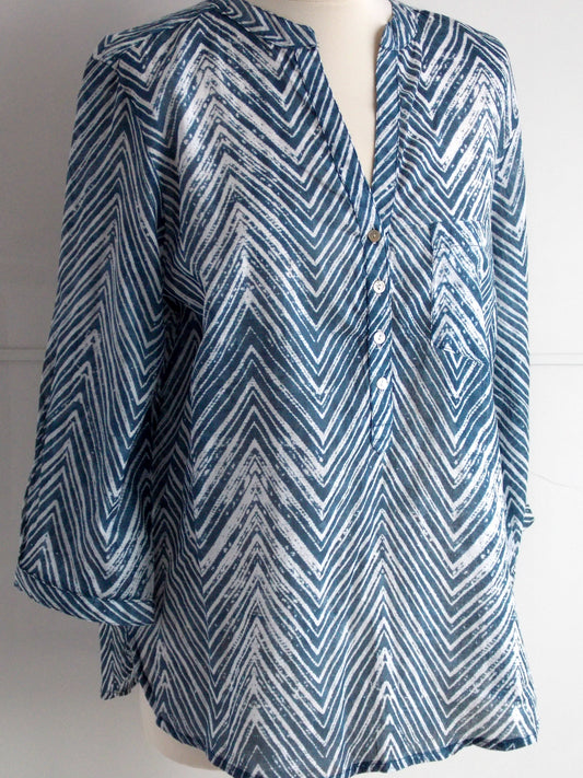 Chevron Top - Available in Plus Sizes - An Indian Summer