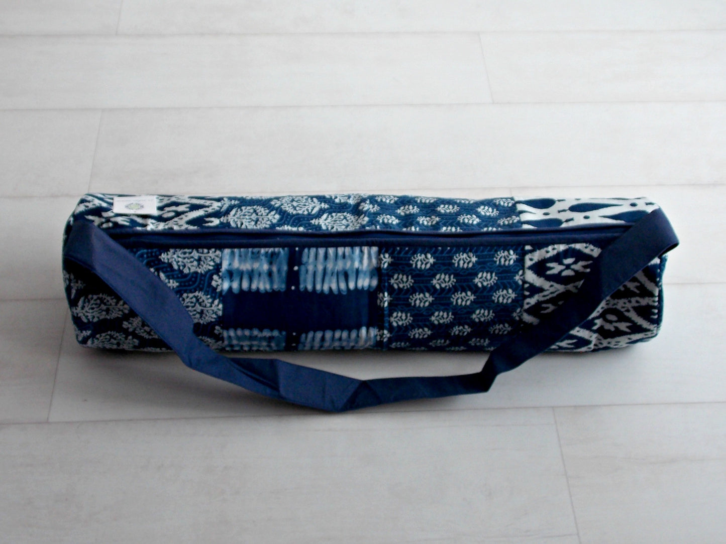 Blue Medley Yoga Bag - Patchwork Squares - An Indian Summer