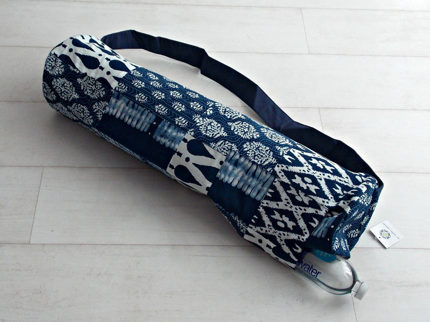 Blue Medley Yoga Bag - Patchwork Squares - An Indian Summer