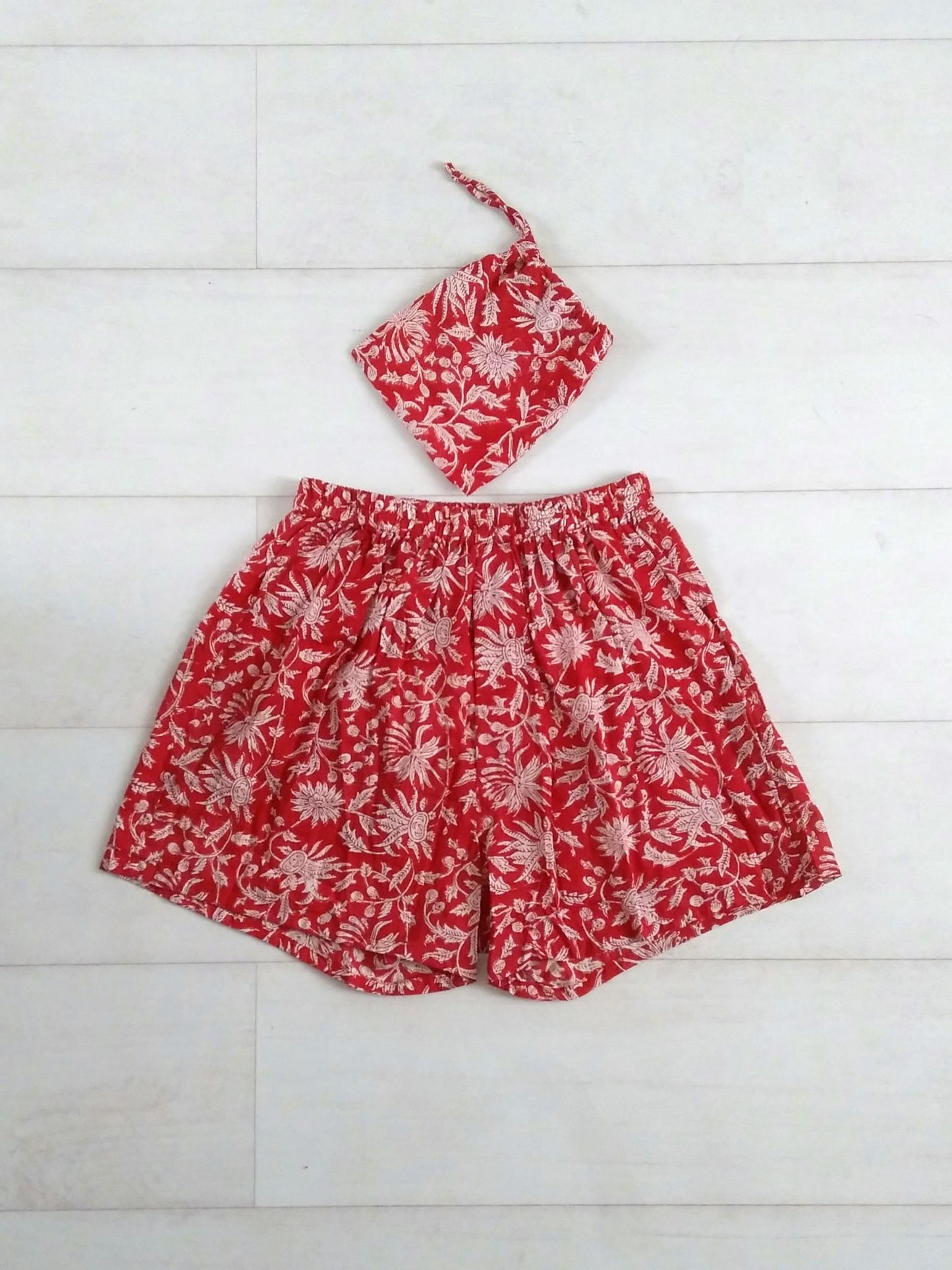 Holly Boxer Shorts - Red - An Indian Summer