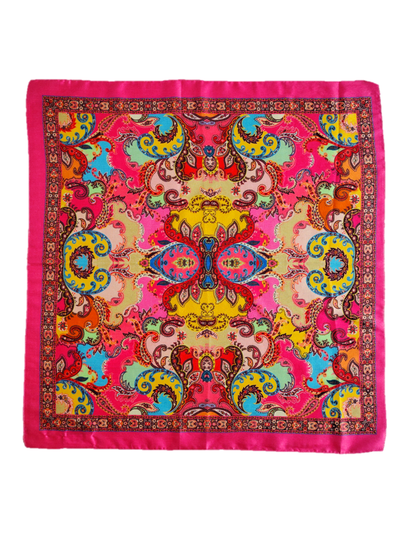Bohemia Silk Square Scarf | 100% Silk | An Indian Summer | Seasonless Timeless Sustainable Ethical Authentic Artisan Conscious Clothing Lifestyle Brand