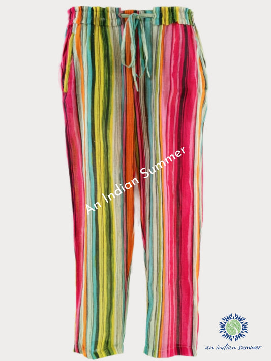 Cotton Trousers - Stripes