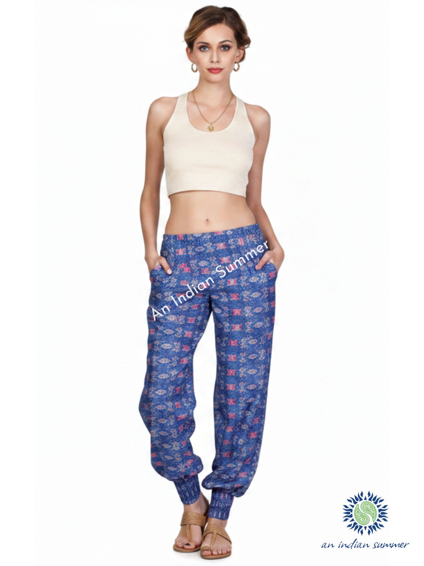 Cuffed Balloon Pants - Cosmos