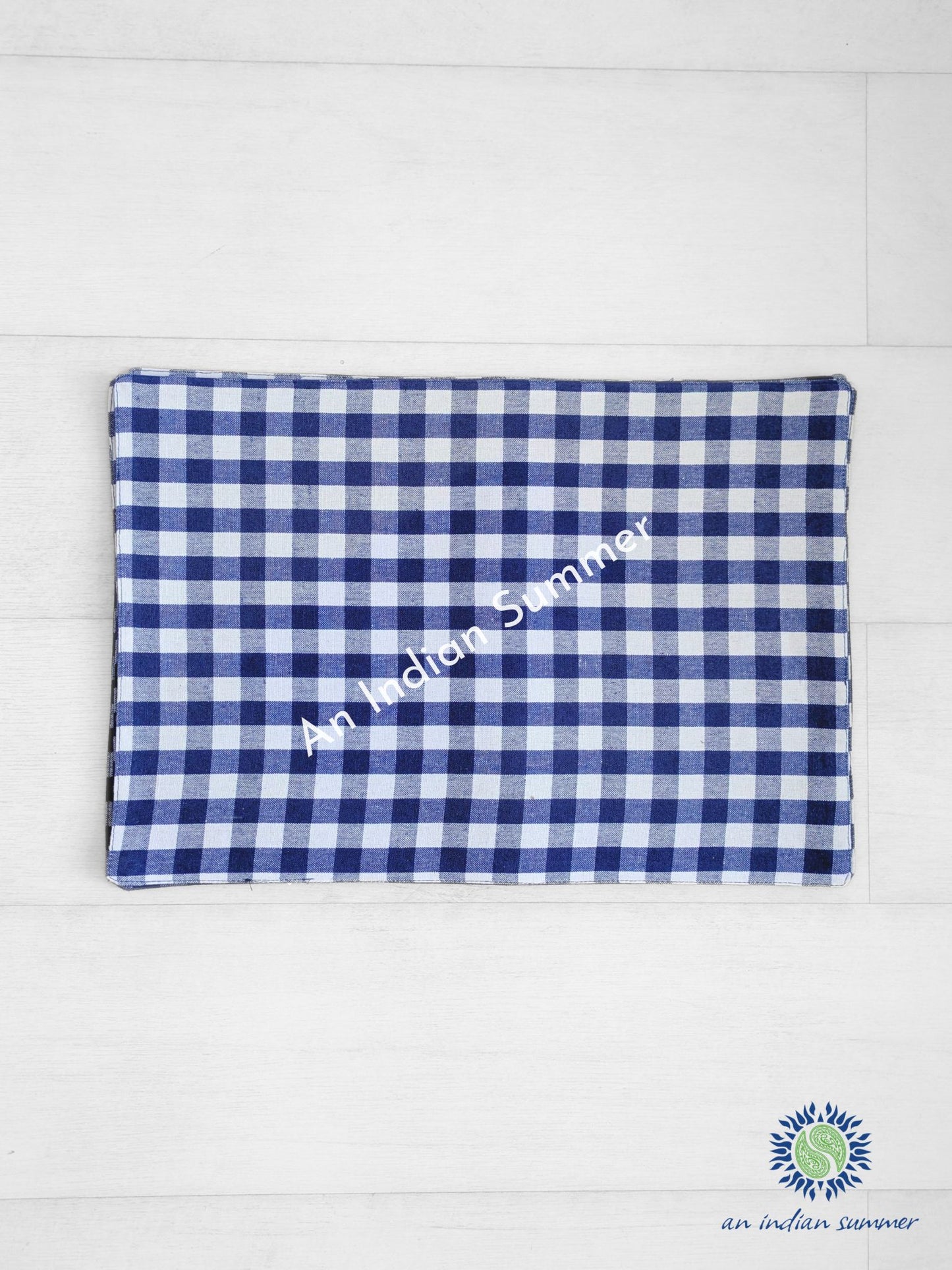 Gewebte Gingham-Tischdecke, Rot