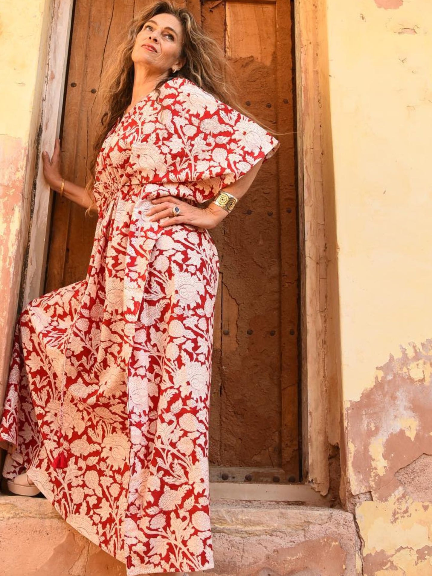 Caftan Long Chardon Rouge