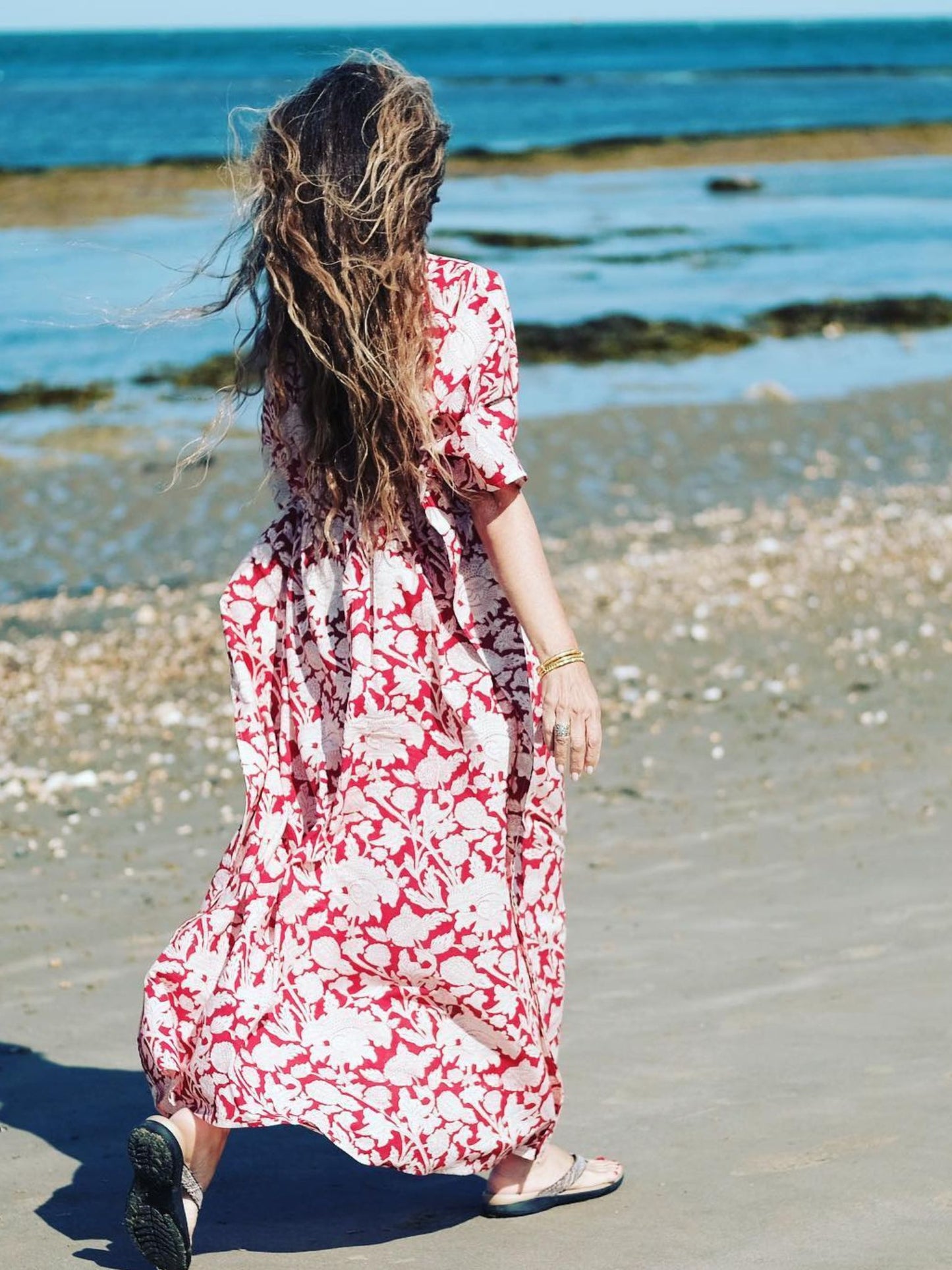Caftan Long Chardon Rouge