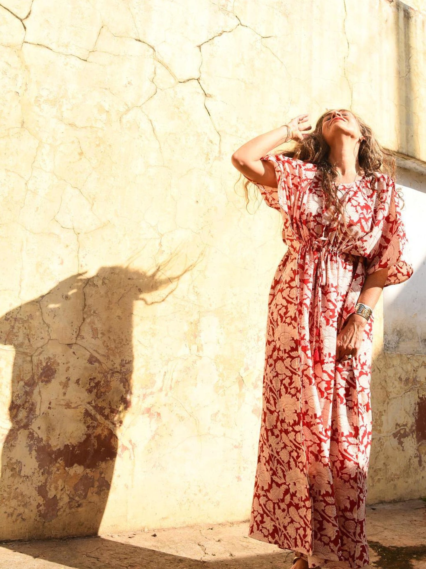 Caftan Long Chardon Rouge