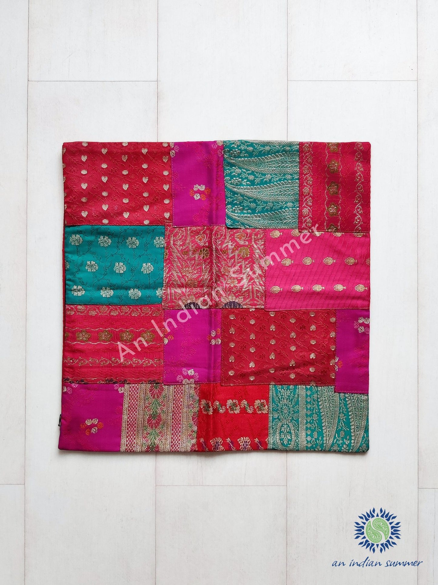 Patchwork Sari Cushion Covers