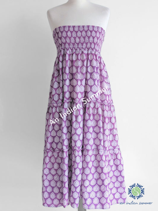 Petals Skirt Purple | Hand Block Printed Cotton Skirt | Cotton Voile | An Indian Summer | Seasonless Timeless Sustainable Ethical Authentic Artisan Conscious Clothing Lifestyle Brand