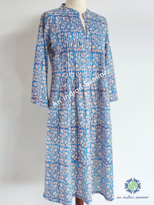 Pintuck Dress Nalini Teal