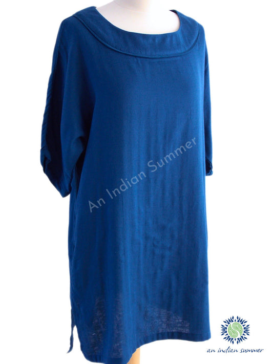 Rosalind Tunic Dress - Blue - An Indian Summer