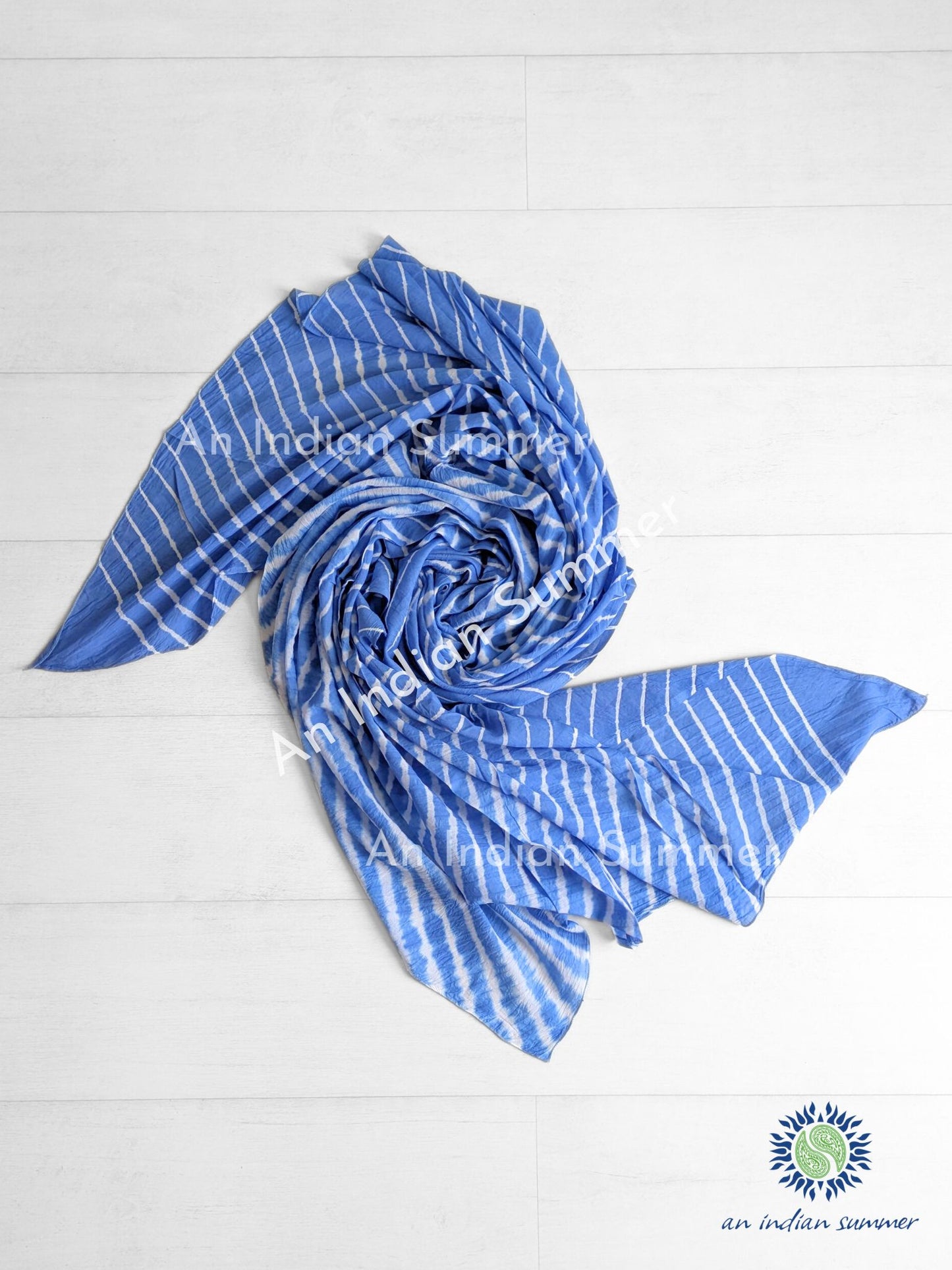 Shibori Waves Cotton Sarong - Available in 5 Colourways