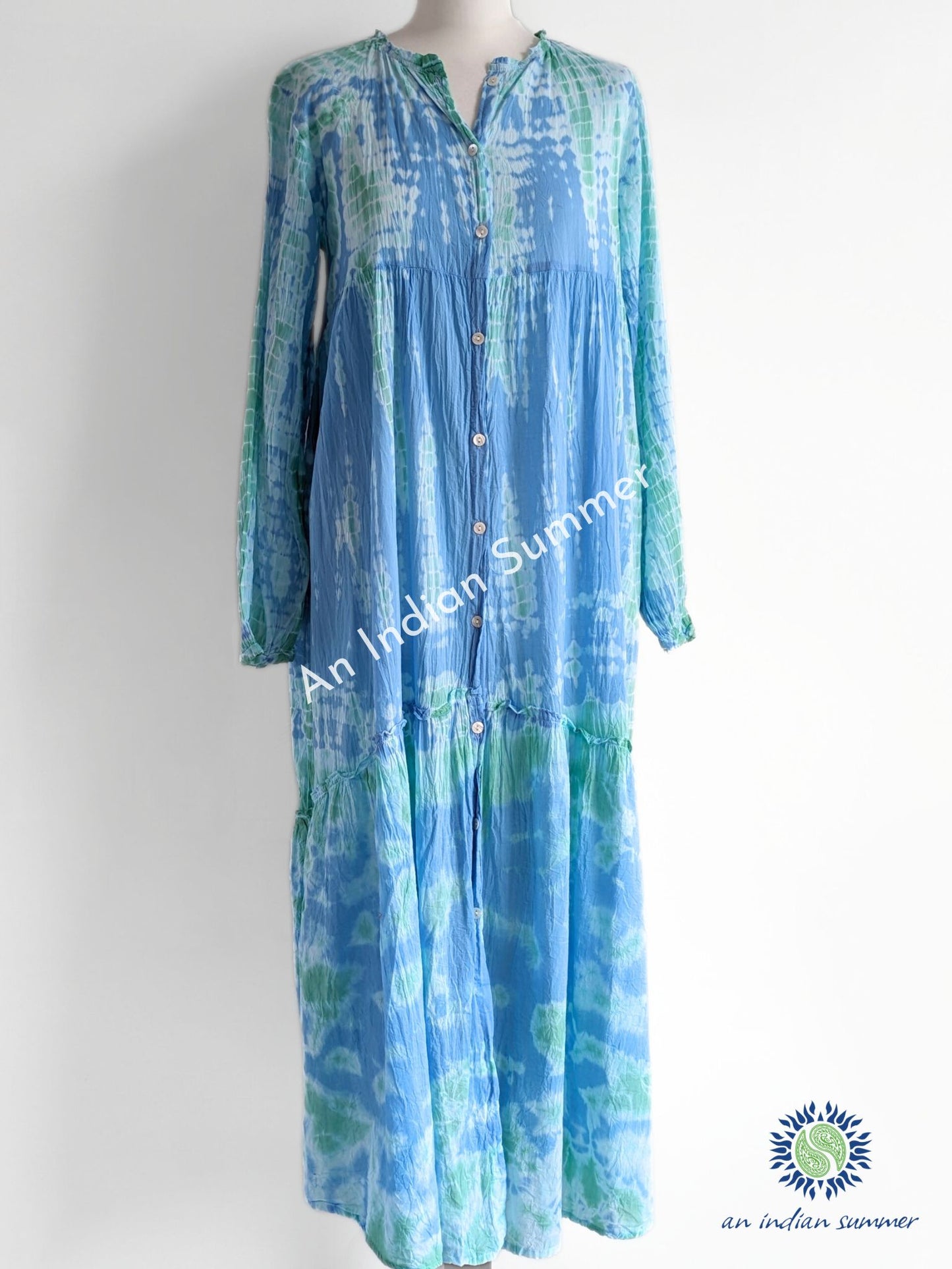 Shibori Maxi Dress - Available in 2 Colourways