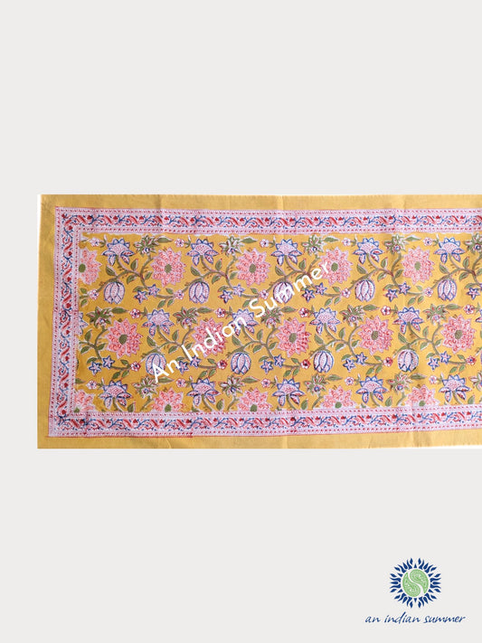 Table Runner Floral Yellow