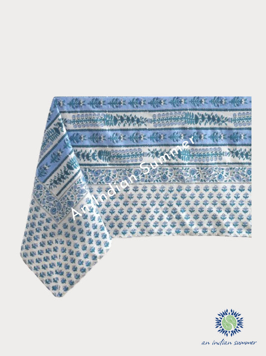 Bluebell | Tablecloth | Hand Block Printed | Cotton | An Indian Summer | Seasonless Timeless Sustainable Ethical Authentic Artisan Conscious Clothing Lifestyle Brand