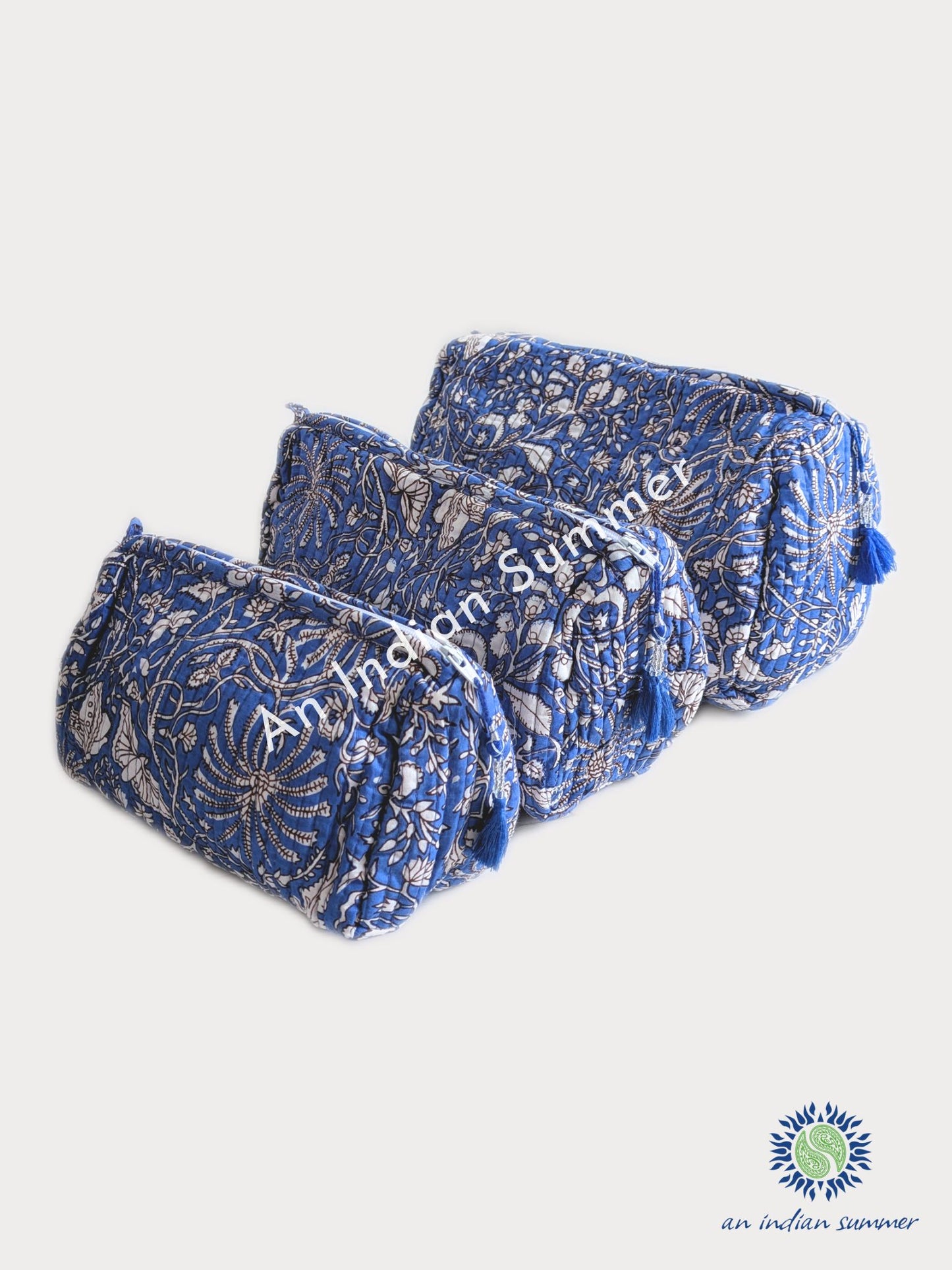 Washbags Garden Blue