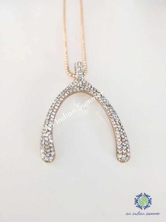 Wishbone Pendant Necklace