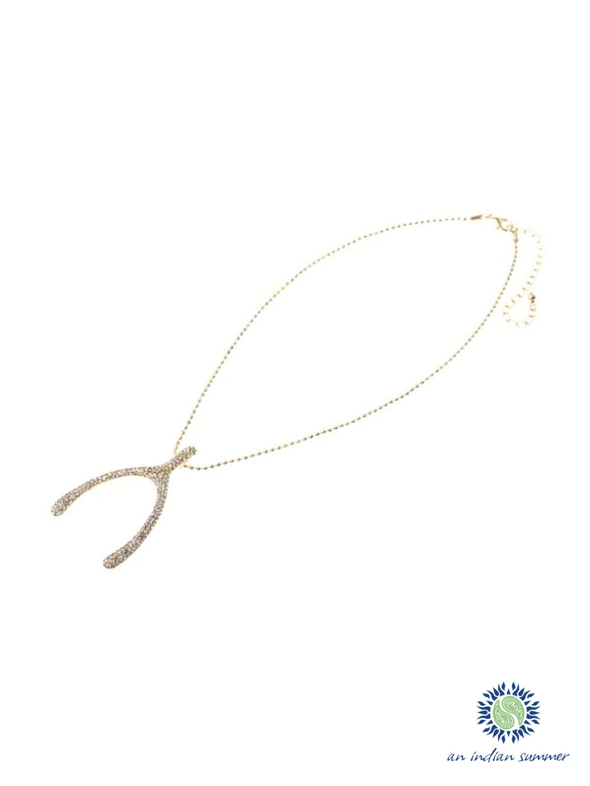 Wishbone Pendant Necklace