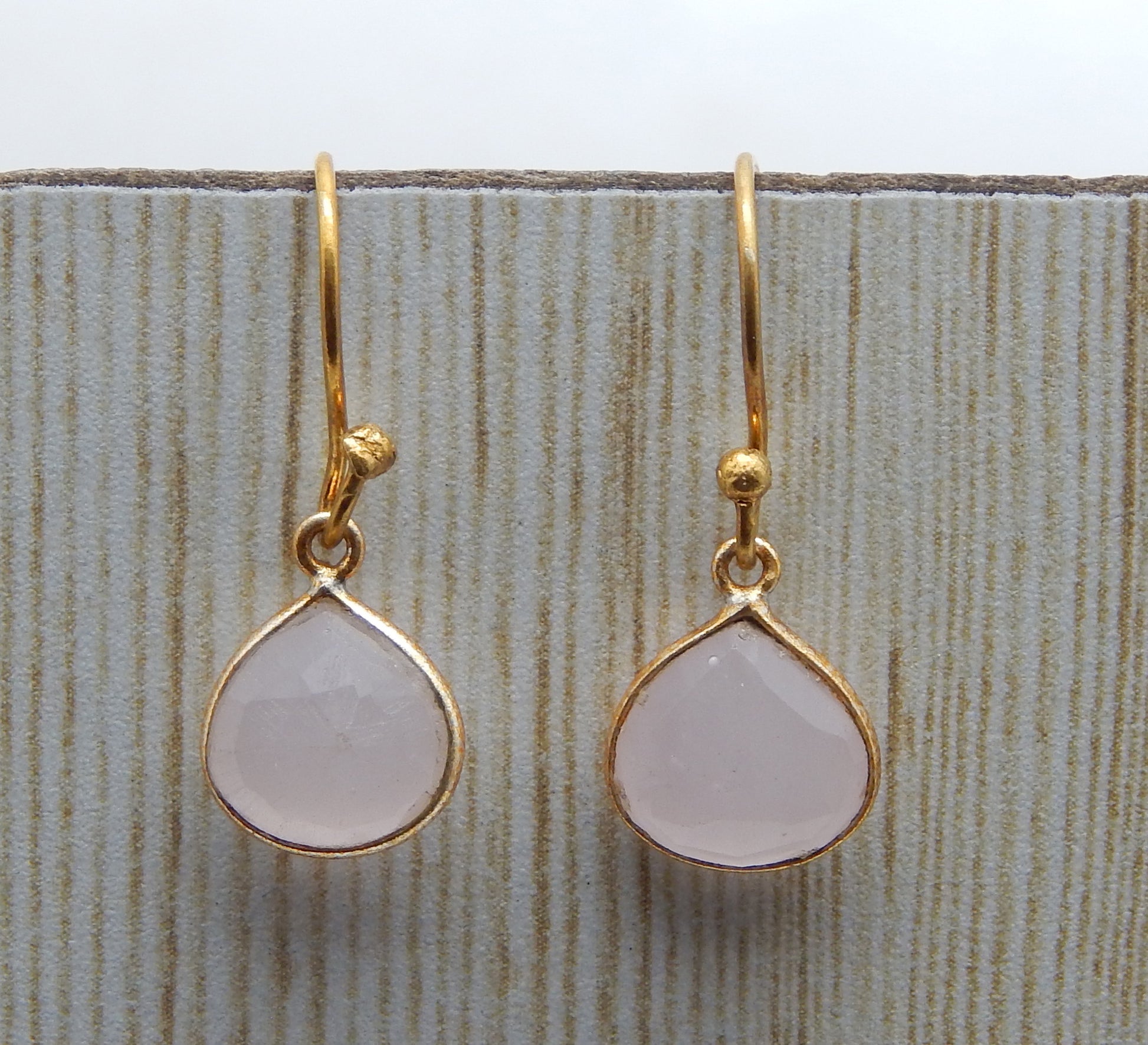 White Chalcedony Earrings - An Indian Summer
