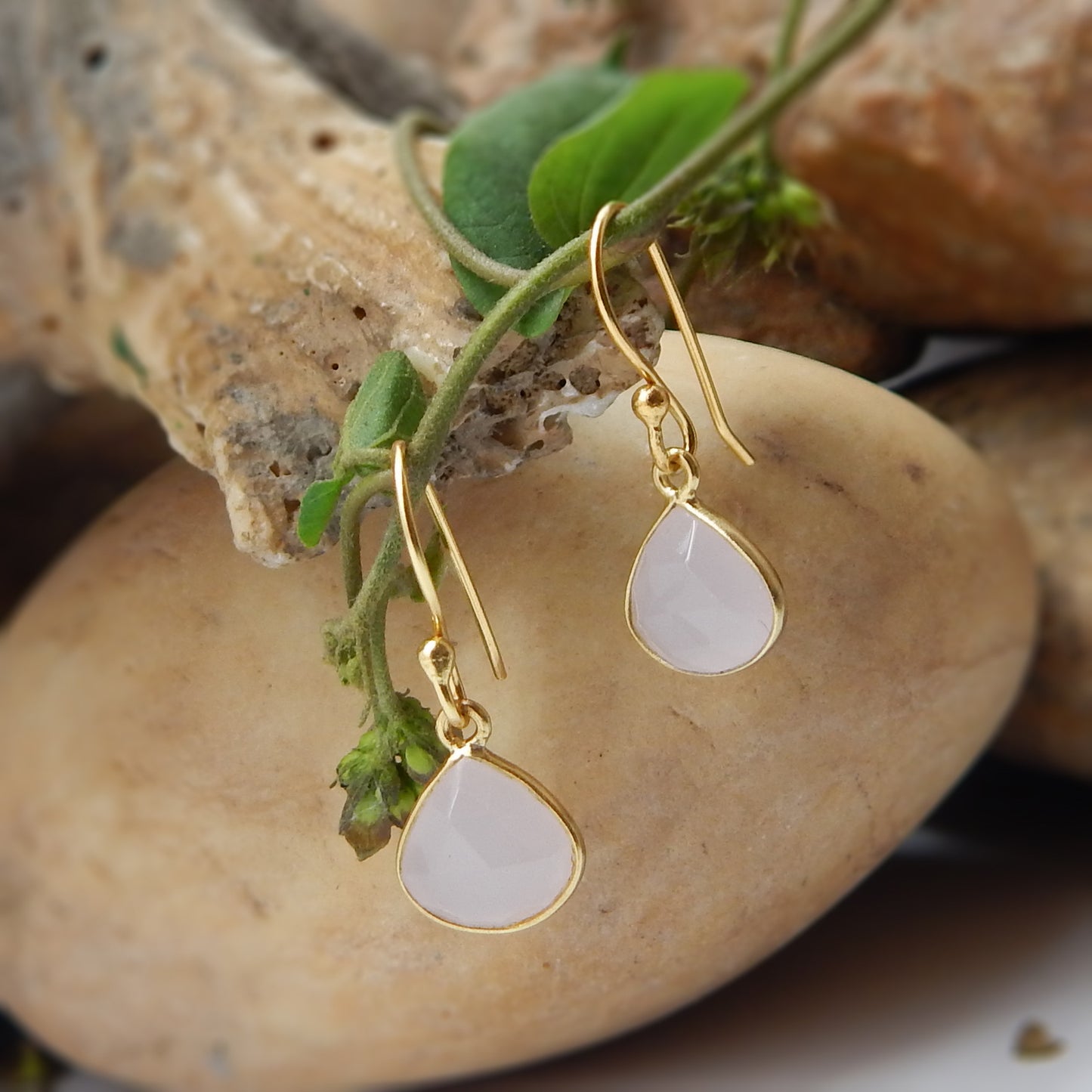 Rose Quartz Earrings - An Indian Summer