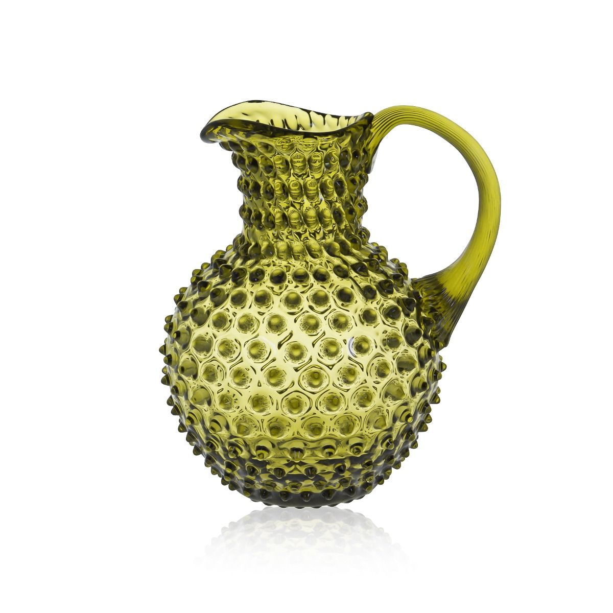 An Indian Summer Crystal Hobnail Jug Bonsai Green | An Indian Summer | Seasonless Timeless Sustainable Ethical Authentic Artisan Conscious Clothing Lifestyle Brand