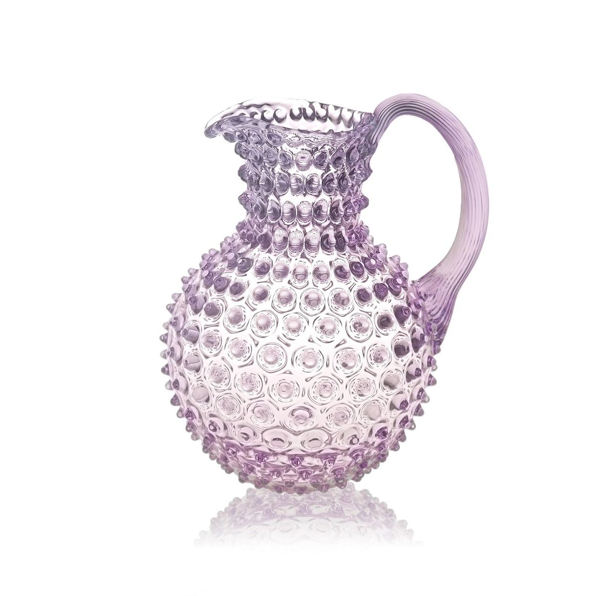 An Indian Summer Crystal Hobnail Jug Lilac | An Indian Summer | Seasonless Timeless Sustainable Ethical Authentic Artisan Conscious Clothing Lifestyle Brand