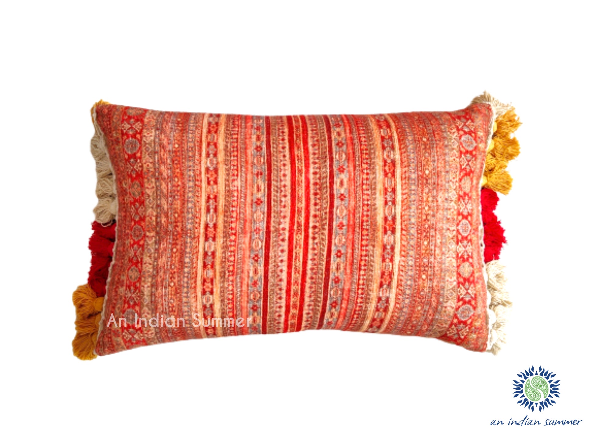 Stripe Cushion Khadi Cotton Handloom Woven | An Indian Summer | Seasonless Timeless Sustainable Ethical Authentic Artisan Conscious Clothing Lifestyle Brand