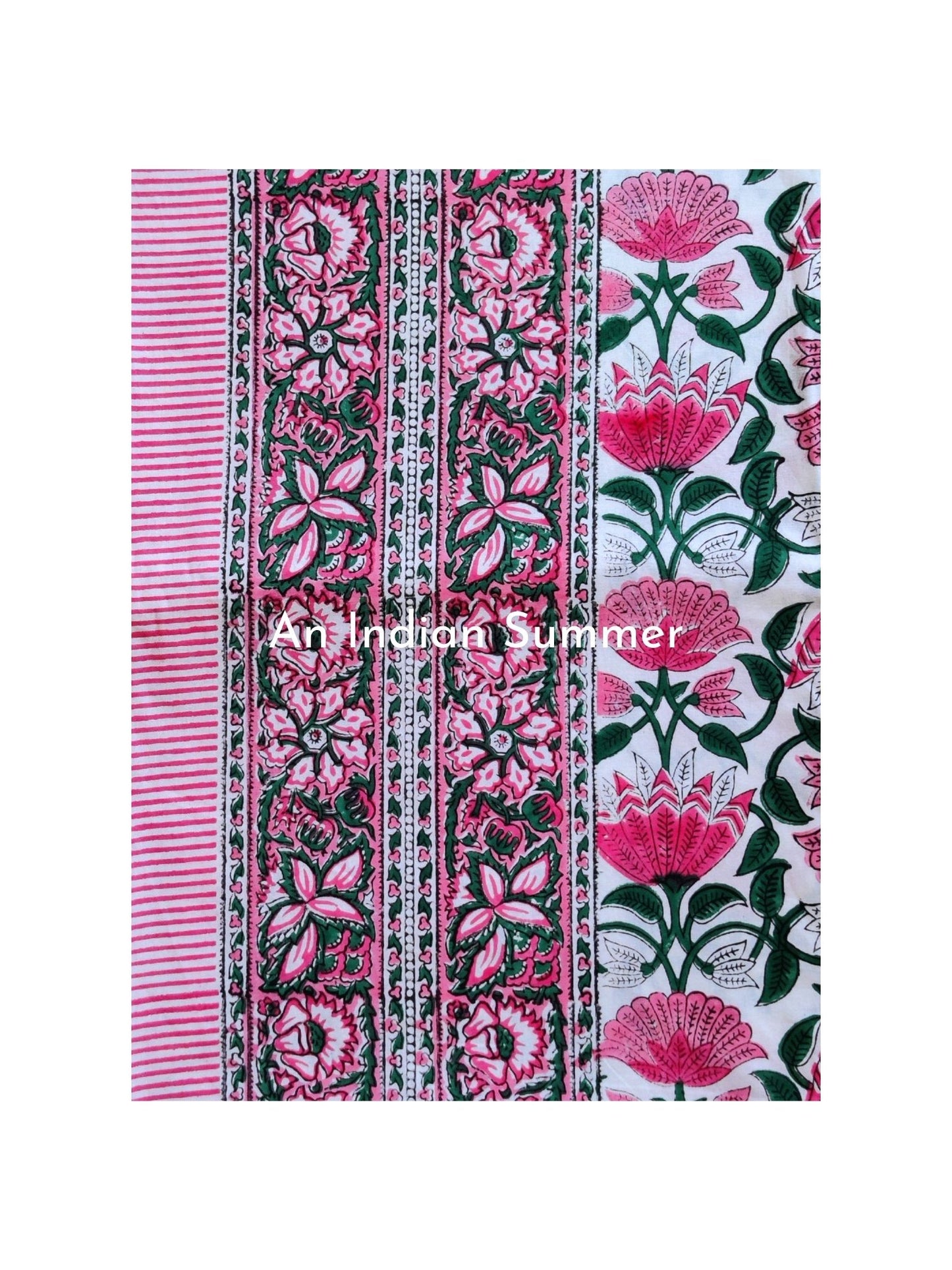 Lotus Pink | Tablecloth | Hand Block Printed | Cotton | An Indian Summer | Seasonless Timeless Sustainable Ethical Authentic Artisan Conscious Clothing Lifestyle Brand