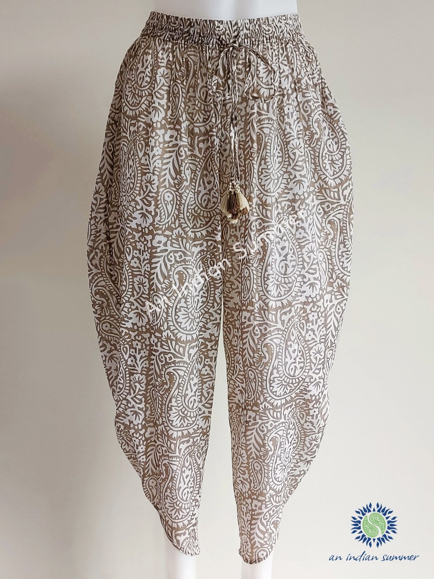 Balloon Trousers | Paisley Fawn | Cotton Voile | An Indian Summer | Seasonless Timeless Sustainable Ethical Authentic Artisan Conscious Clothing Lifestyle Brand