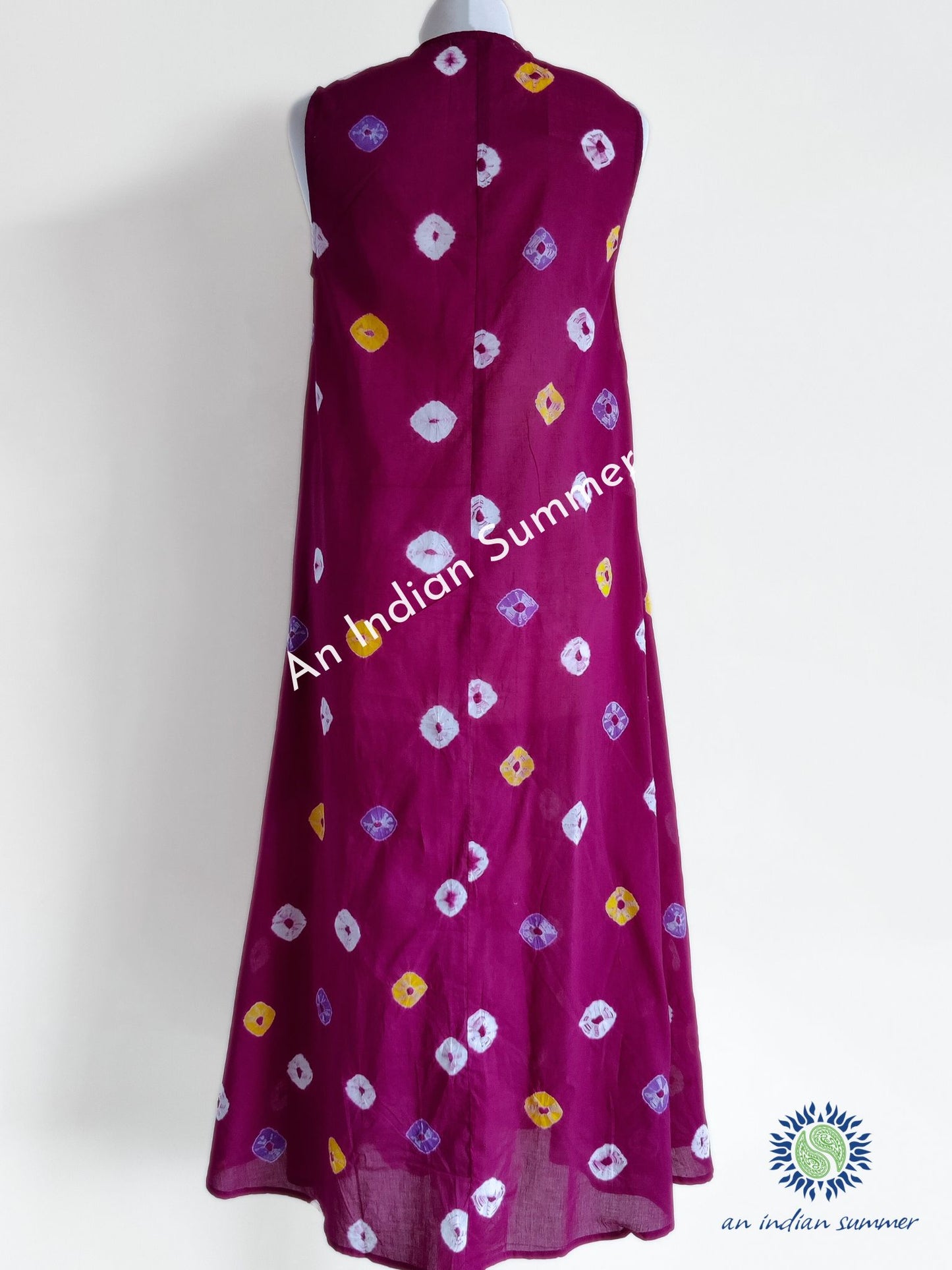 Robe Midi Sans Manches - Kanebo - Magenta