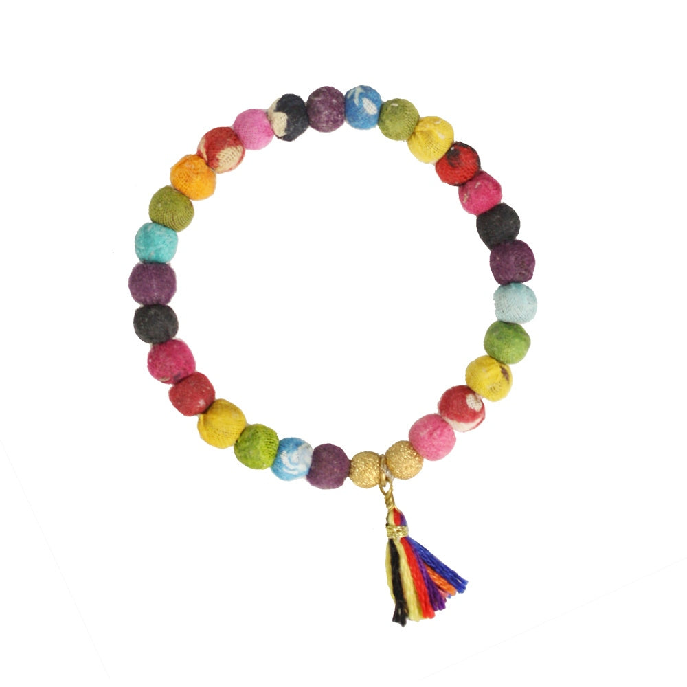 An Indian Summer Kantha Bracelet Rainbow