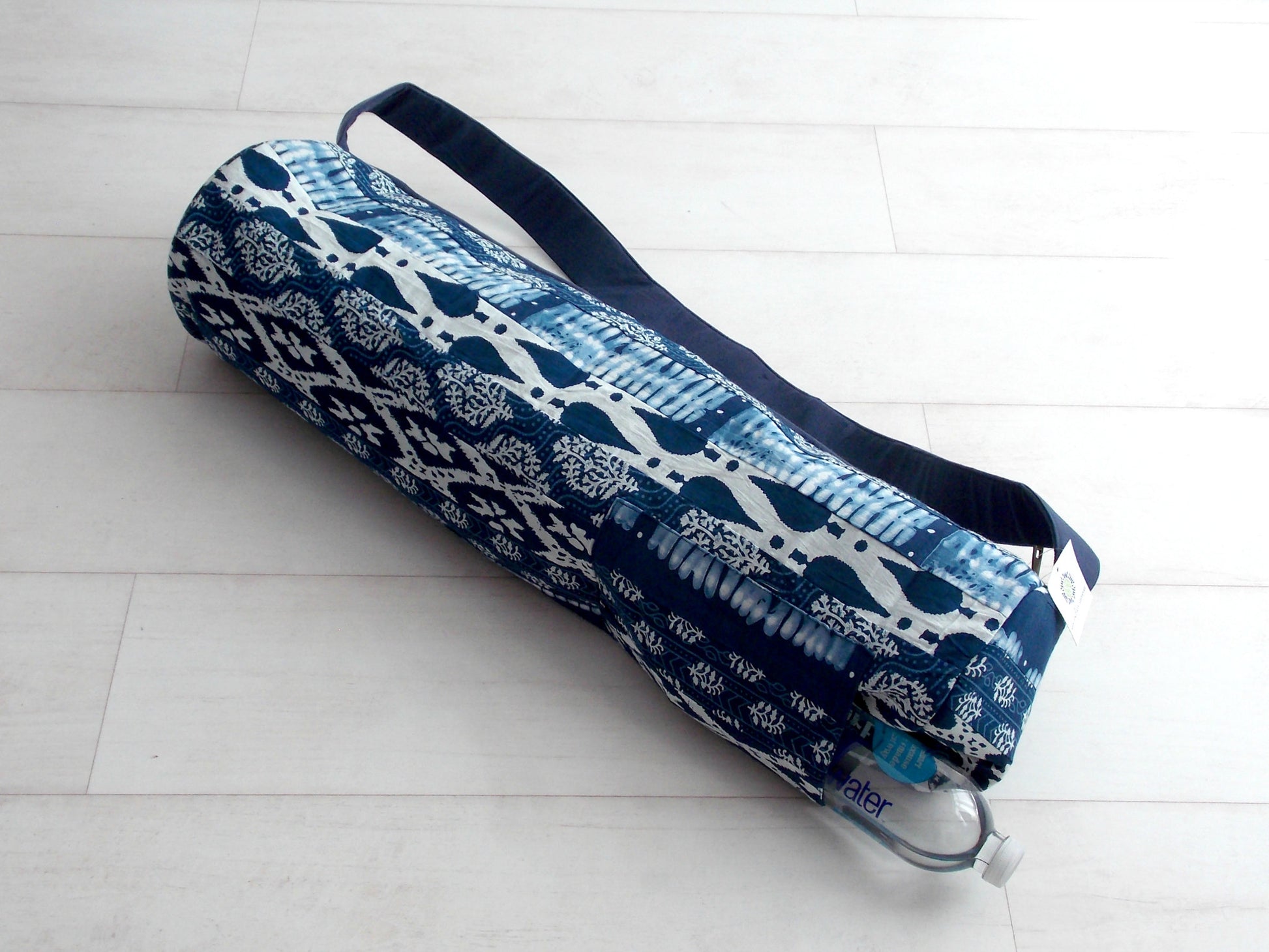 Blue Medley Yoga Bag - Patchwork Stripes - An Indian Summer