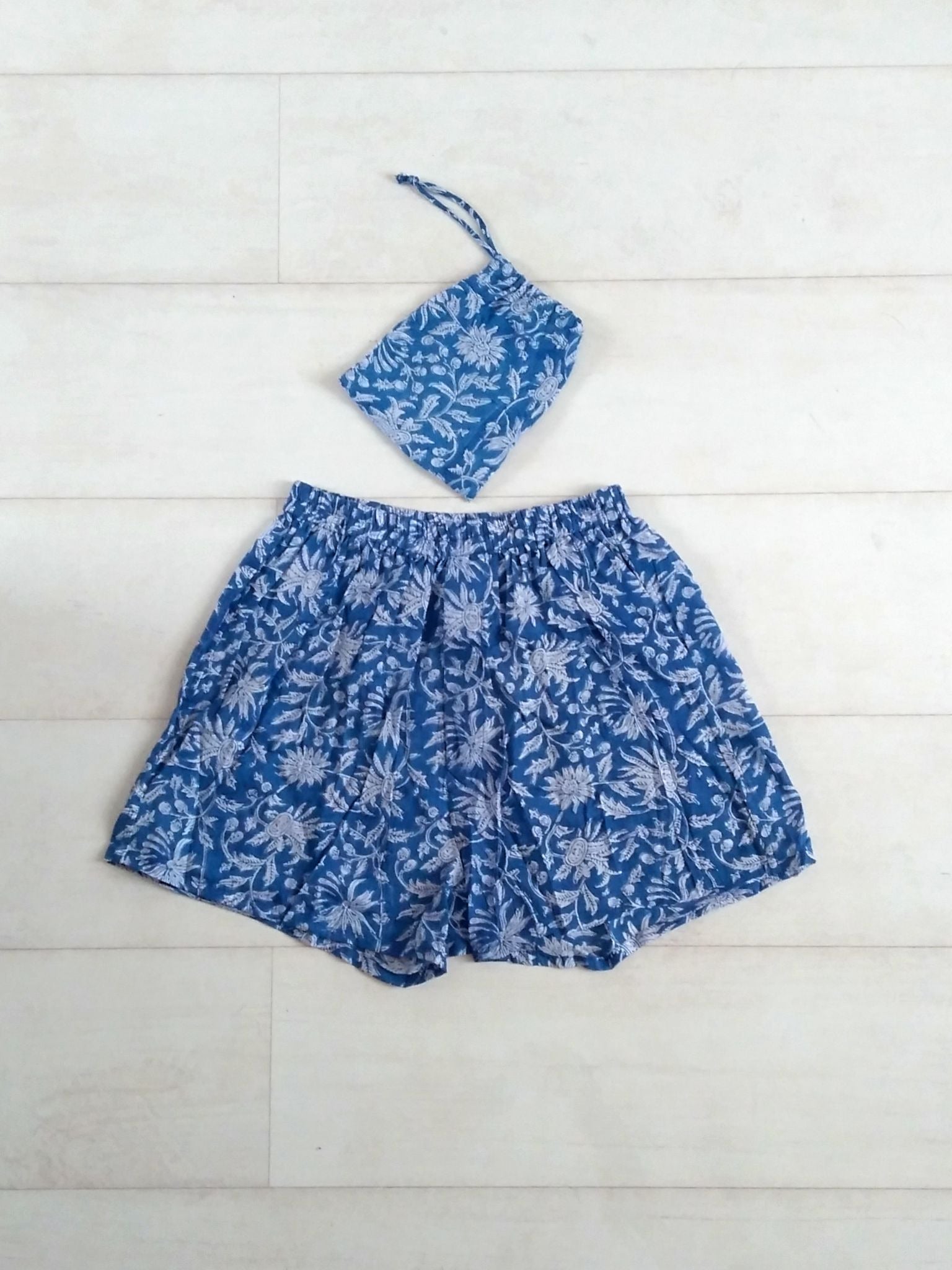 Holly Boxer Shorts - Blue - An Indian Summer