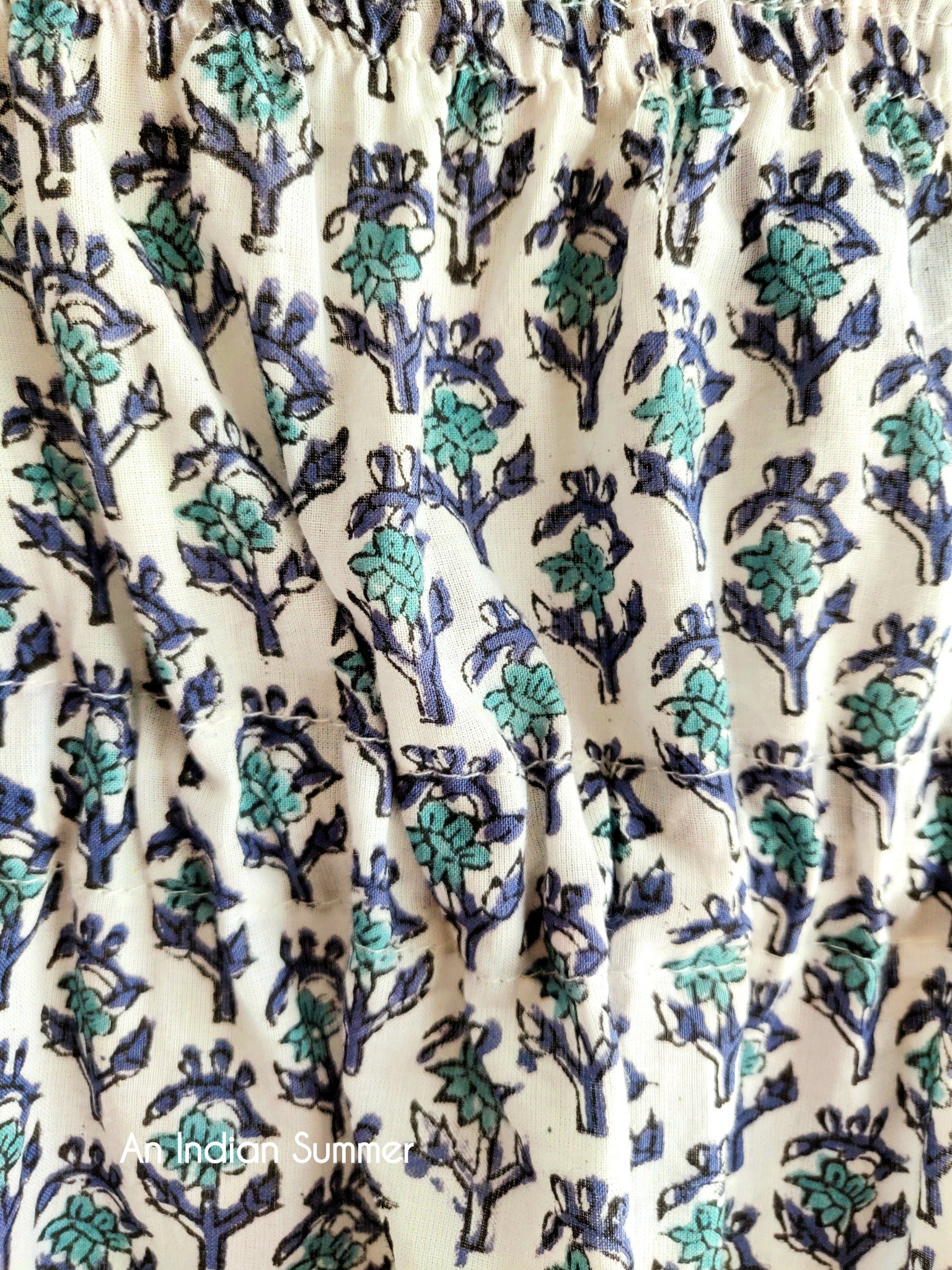 Iris Slip Dress | Floral Print | Block Print Cotton Dress | Hand Block Printed | Cotton | An Indian Summer | Seasonless Timeless Sustainable Ethical Authentic Artisan Conscious Clothing Lifestyle Brand