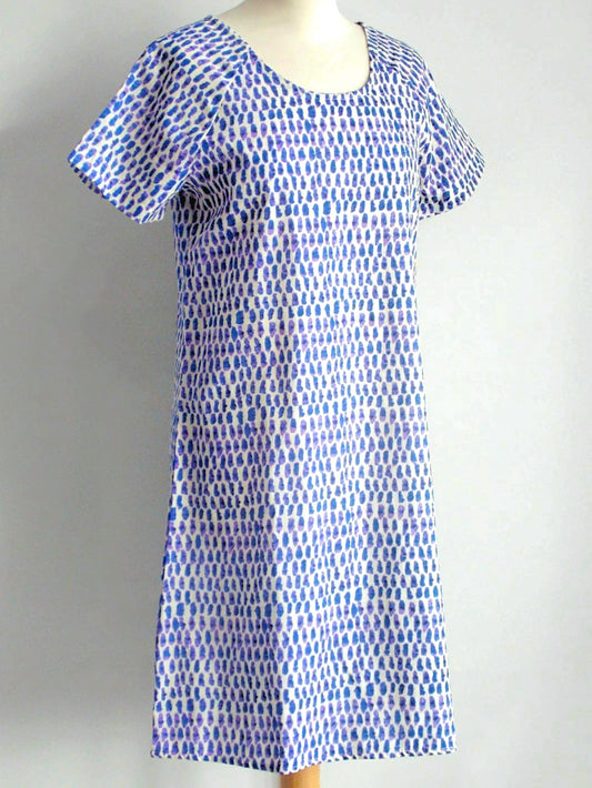 Laguna Blue Shift Dress - An Indian Summer