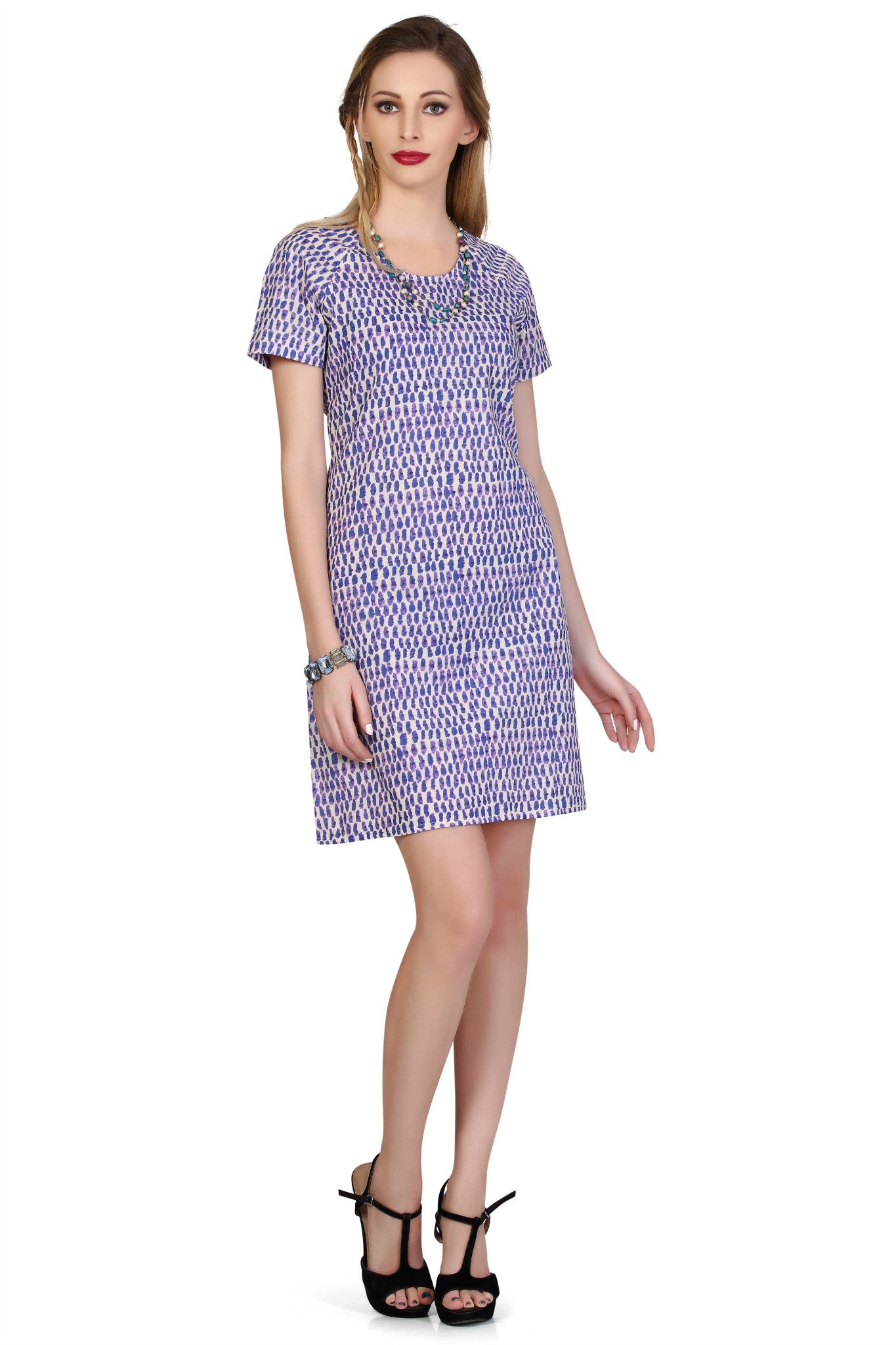 Laguna Blue Shift Dress - An Indian Summer