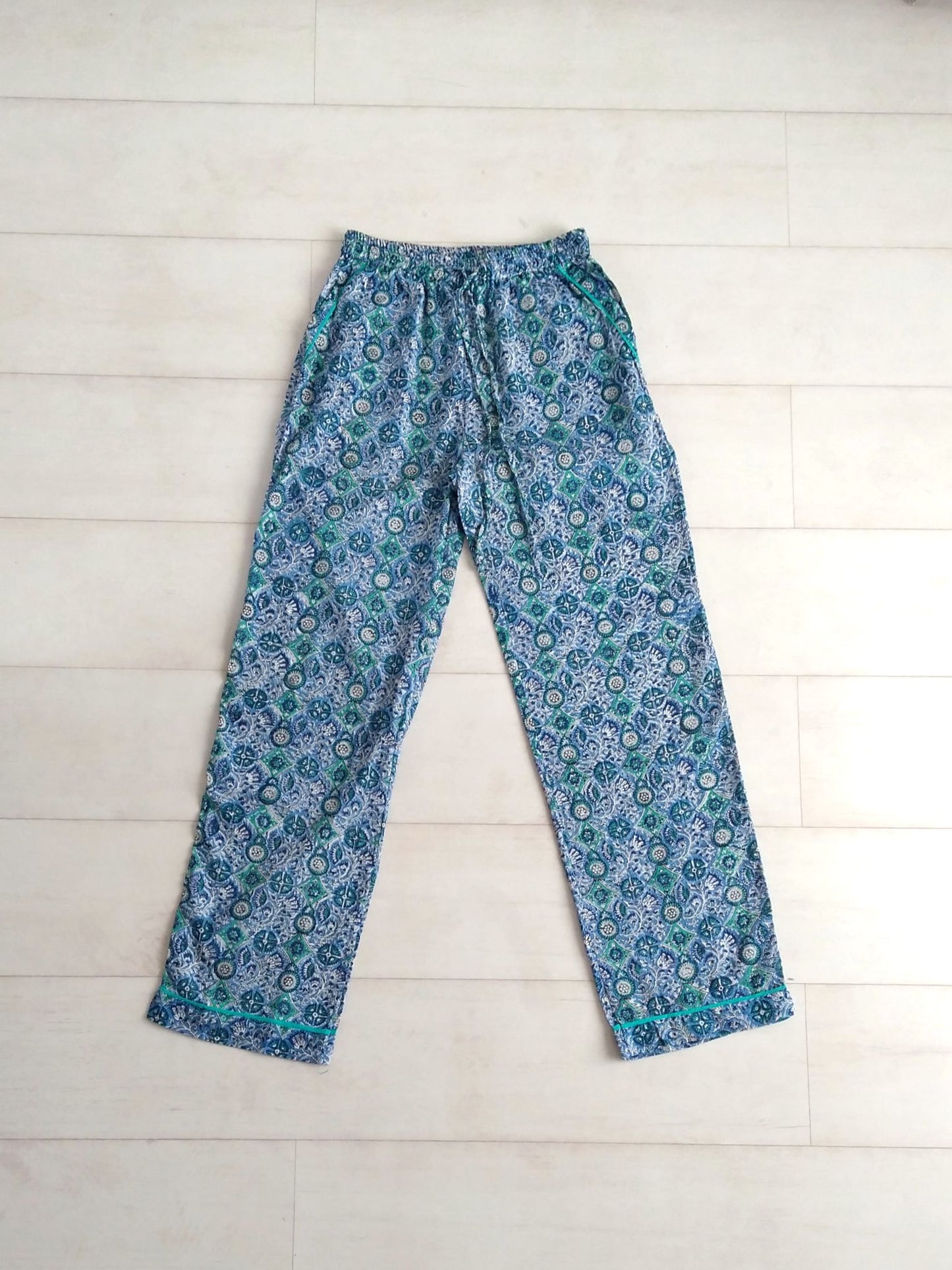 Mosaic Trousers - Blue - An Indian Summer