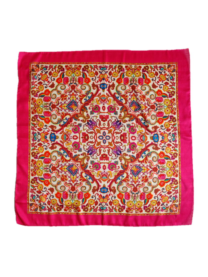 Casablanca Silk Square Scarf | 100% Silk | An Indian Summer | Seasonless Timeless Sustainable Ethical Authentic Artisan Conscious Clothing Lifestyle Brand