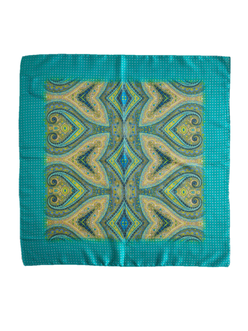 Riviera Silk Square Scarf | 100% Silk | An Indian Summer | Seasonless Timeless Sustainable Ethical Authentic Artisan Conscious Clothing Lifestyle Brand