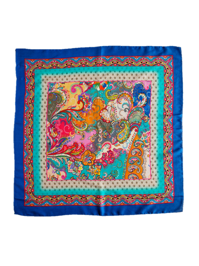 Shangri La Silk Square Scarf | 100% Silk | An Indian Summer | Seasonless Timeless Sustainable Ethical Authentic Artisan Conscious Clothing Lifestyle Brand